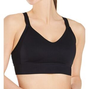 Brooks 350082 Black Drive Interlace Strappy Wireless Sports Bra Sz 36C/D